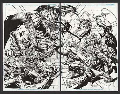 FOREVER EVIL Issue #4 Double Page Splash | ComicConnect