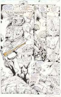 Liefeld, Rob - Rob Liefeld X-Force #7 Story Page 10 Original Art (Marvel, 1992)....