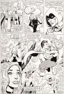 Patton, Chuck - Chuck Patton, Romeo Tanghal, and Pablo Marcos Justice League of America #220 Story Page 24 Original Art (DC, 1983)...