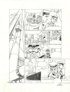 Lot 63 - SOS LUSITANIA, Jack Manini, tome 2, 2012, planche n°23, encre,…