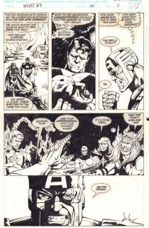 Darren Auck - what if... The avengers lost operation: galactic storm? #56 p. 11 / 12 - death of vision - 1993 signed
