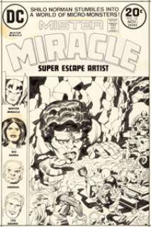 Jack Kirby and Mike Royer - Mister Miracle #16 Cover Original Art (DC, 1973)....