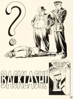 Johnny Craig - Crime SuspenStories #4 Complete 8-Page Story Original Art (EC, 1951).... (Total: 8 Original Art)