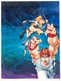 Roko | Super Game Power Magazine #24 Battle Arena Toshinden 2 Original Magazine Cover Art (Nova Cultural, 1993). | Heritage