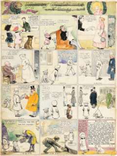 Richard F. Outcault | Buster Brown Sunday Comic Strip Original Art (Newspaper Feature Service, 1915). | Heritage