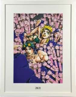 Hirohiko Araki Color Reproduction Illustration "JoJo’s Bizarre Adventure" Joseph & Caesar & Lisa Lisa | Mandarake (Big Web)