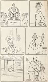 Ernie Bushmiller - Judge Complete 1-Page Story Original Art (Judge Publications, 1931).