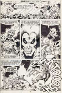 Jim Starlin and Steve Leialoha - Warlock #11 Story Page 6 Original Art (Marvel, 1976).