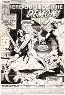 Val Mayerik and Vince Colletta Creatures on the Loose #23 Complete 15-Page Thongor Story Original Art (Marvel, 1973). (Total: 15 Original Art)