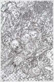 Juan José Ryp Frank Miller‘s RoboCop #3 Kong Assault Variant Cover Original Art (Avatar, 2004).