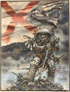 Juan Giménez Zona 84 #18 Cover Basura - Gangrène Original Art (Toutain Editor, 1984). | Heritage