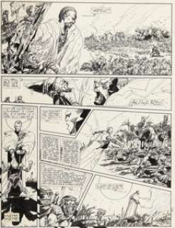 Philippe Druillet Lone Sloane, Salammbô Matho #7 Story Page 25 Original Art (Dargaud, 1986).
