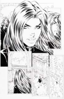 Michael Turner, Duy Truong (as D-Tron), and others Witchblade #7 Story Page 6 Original Art (Image, 1996).