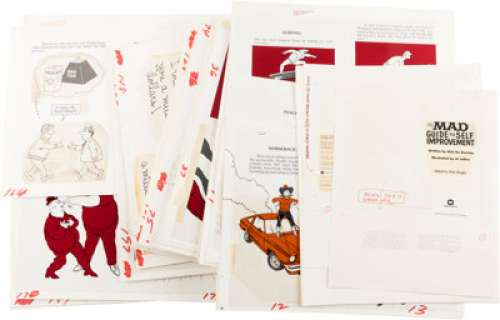 Al Jaffee The MAD Guide to Self Improvement Complete Book Original Art Group of 100+ (Warner Books, 1979). (Total: 100 Original Art)