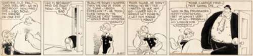 E. C. Segar Thimble Theatre starring Popeye Daily Comic Strip Original Art dated 5-27-35 (King Features Syndicate, 1935). | Heritage