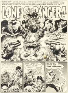Jack Davis MAD #3 "Lone Stranger!" Complete 7-Page Story Original Art (EC, 1953). (Total: 7 Original Art)