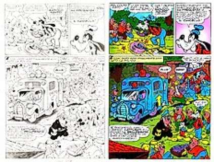 Sergio Asteriti | Topolino #1665 - Asteriti - tavola originale "Topolino e L’impresa modellistica” pag.39 | Catawiki