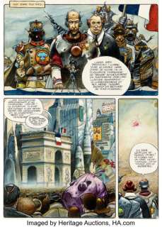 Enki Bilal Pilote #32 Mémoires d’Outre Espace "Gare au Plitch" Story Page 5 Original Art (Dargaud, 1977). | Heritage