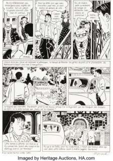 François Ravard Nestor Burma #13 "Les Rats de Montsouris" Story Page 37 Original Art (Casterman, 2020).