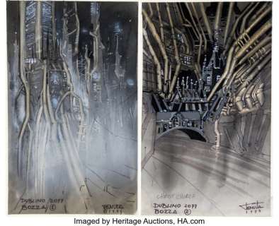 Saverio Tenuta - Dublin 2077 Illustrations Original Art Group of 2 (Heavy Metal, 1995). (Total: 2 Original Art)