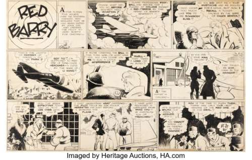 Will Gould Red Barry Sunday Comic Strip Original Art dated 3-15-36 (King Features Syndicate, 1936). | Heritage