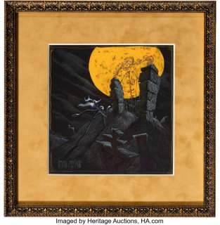 The Nightmare Before Christmas (Walt Disney, 1993), Jack Skellington and Zero - Concept Illustration Original Art. | Heritage