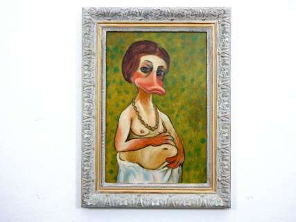 Prof. Volker Schönwart | Donald Duck - Paula Dottersen-Duckler - Selbstbildnis als Schwangere - (2023) | Catawiki