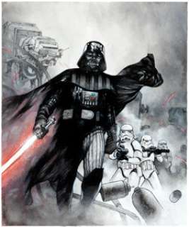 Olivier Coipel Star Wars: Vader Down #1 Variant Cover Original Art (Marvel, 2016).