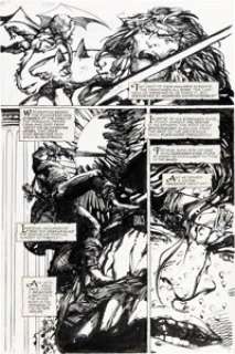Barry Windsor-Smith Giant Size Rune #1 "Rune -- The Dark God" Story Pages 4-5 Original Art (Malibu, 1995). (Total: 2 Original Art) | Heritage