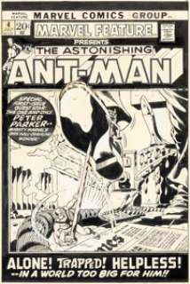 Herb Trimpe Marvel Feature #4 Ant-Man Cover Original Art (Marvel, 1972).