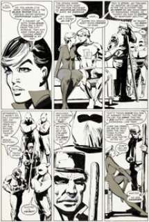Frank Miller and Klaus Janson Daredevil #189 Black Widow Story Page 3 Original Art (Marvel, 1982).