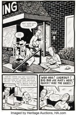 Joe Matt Peepshow #3 Story Page 2 Original Art (Drawn & Quarterly, 1992).