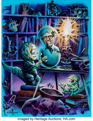 Kenneth Smith Ray Bradbury Comics #2 Promotional Trading Card Illustration Original Art (Topps, 1992). | Heritage