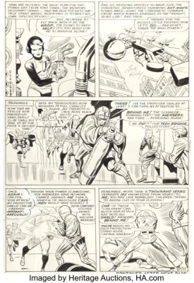Jack Kirby and Dick Ayers The Avengers #8 Story Page 17 Original Art (Marvel, 1964). | Heritage