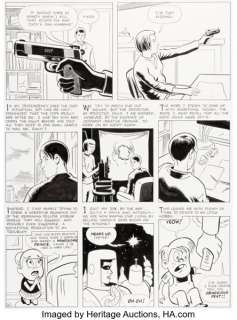 Daniel Clowes Eightball #21 David Boring Story Page 30 (98) Original Art (Fantagraphics, 2000).