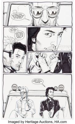 Steve Dillon Preacher #35 Story Page 16 Original Art (DC, 1998).