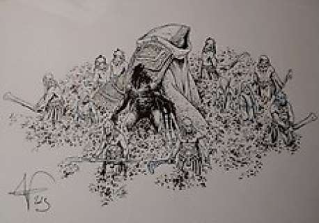 Pellet, Philippe | Pellet, Philippe - Dessin original - Les Forêts d’Opale - (2013) | Catawiki