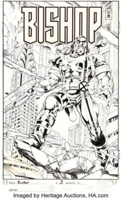 Carlos Pacheco and Cam Smith Bishop #3 Cover Original Art (Marvel, 1995). | Heritage