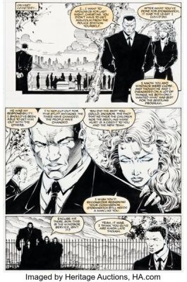 Scott Clark, Trevor Scott, and others Stormwatch #1 Story Page 18 Original Art (Image, 1993).