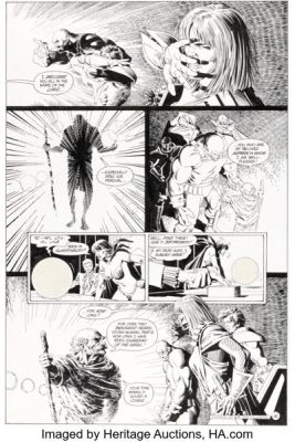 Brian Bolland and Terry Austin Camelot 3000 #9 Story Page 16 Original Art (DC, 1983). | Heritage