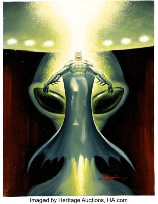 Norm Breyfogle Batman: The Abduction Cover Painting Original Art (DC, 1998).
