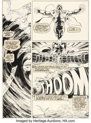 Neal Adams and Dick Giordano All-New Collectors’ Edition #C-56 "Superman vs. Muhammad Ali" Story Page 11 Original Art (DC, 1978). | Heritage