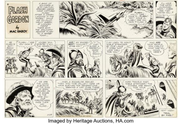 Mac Raboy Flash Gordon Sunday Comic Strip Original Art dated 3-28-65 (King Features Syndicate, 1965). | Heritage