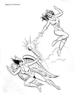 Ramona Fradon - Hawkgirl & Star Sapphire