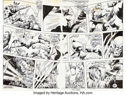 Gene Colan and Al Williamson Marvel Comics Presents #106 Double Story Page 4-5 Original Art (Marvel, 1992). | Heritage