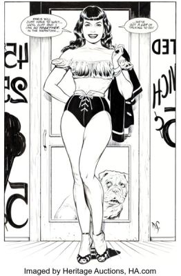 Dave Stevens The Rocketeer Adventure Magazine #3 Splash Page 27 Original Art (Dark Horse, 1995). | Heritage