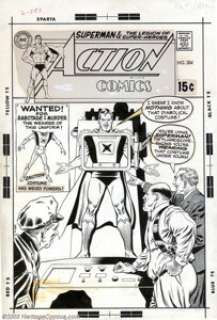 Curt Swan and Murphy Anderson - Original Cover Art for Action Comics #384 (DC, 1970). This beautiful Superman - | Heritage