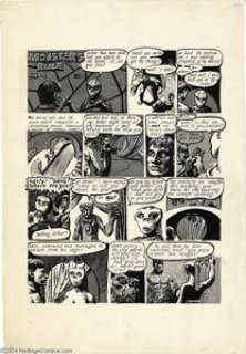 Richard Corben - "Monsters Rule" Part 4 One-page Story Original Art (1968). Here’s a rare example of art - | Heritage