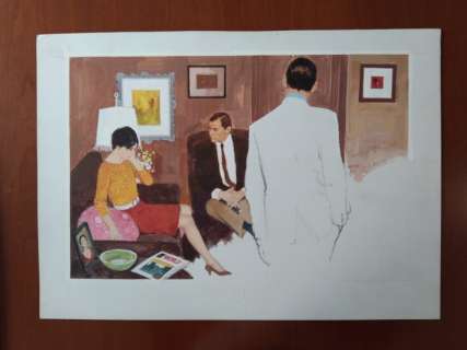 Bosch Penalva, Antonio | Bosch Penalva, Antonio - Original colour drawing - Scene | Catawiki