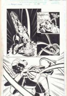 Derec Aucoin, Scott Koblish - avengers united #1 p. 34 - ant-man vs. Ultron - signed